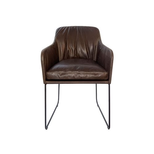 Silla de visita contemporánea - YOUMA CASUAL - KFF - de interior / de cuero / de acero