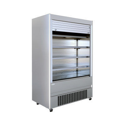 Vitrina refrigerada armario - CRONUS MANUAL SHUTTER - MAFIROL - para comercio / de acero inoxidable / con puerta