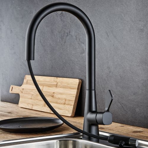 Grifo monomando de repisa - Mood - Armando Vicario - de acero inoxidable / para cocina / con 1 orificio