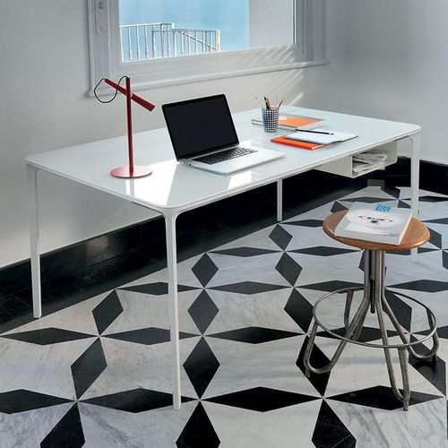 Escritorio de pie - SLIM - Sovet - contemporáneo / de madera / de aluminio