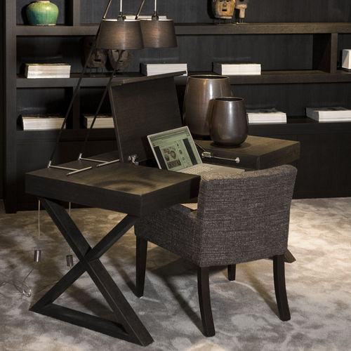 Escritorio contemporáneo - MALTE - XVL HOME COLLECTION - de madera / de cuero