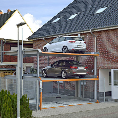 Sistema de aparcamiento 3 niveles - MULTIBASE G63 - KLAUS Multiparking GmbH - con plataforma
