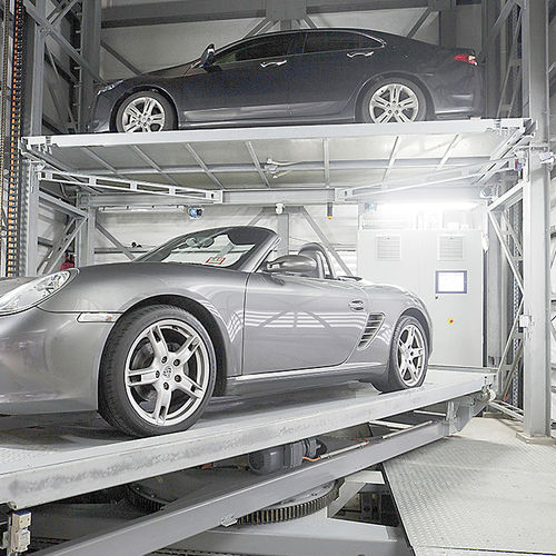 Sistema de aparcamiento con plataforma - MASTERVARIO R2C - KLAUS Multiparking GmbH - ascensor