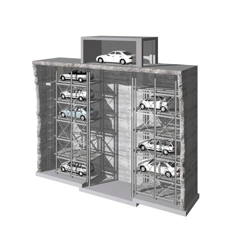 Sistema de aparcamiento con plataforma - MASTERVARIO R2L - KLAUS Multiparking GmbH - con ascensor