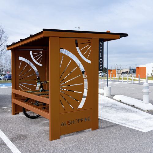 marquesina para bicicletas para espacio público - TF URBAN