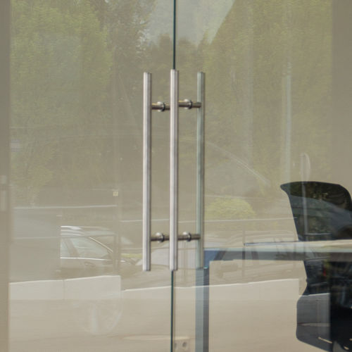 Manillón para puerta de cristal - KLASSIK TG.1101 - MWE Edelstahlmanufaktur - para puerta corredera / de acero inoxidable pulido / de acero inoxidable cepillado