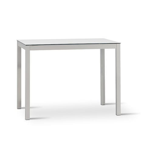 Mesa alta contemporánea - ALTEA - MOBLIBERICA - de cerámica / con base metálica / rectangular