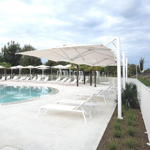 Sombrilla cuadrada - Astro StarWhite - Scolaro - rectangular / orientable / lateral