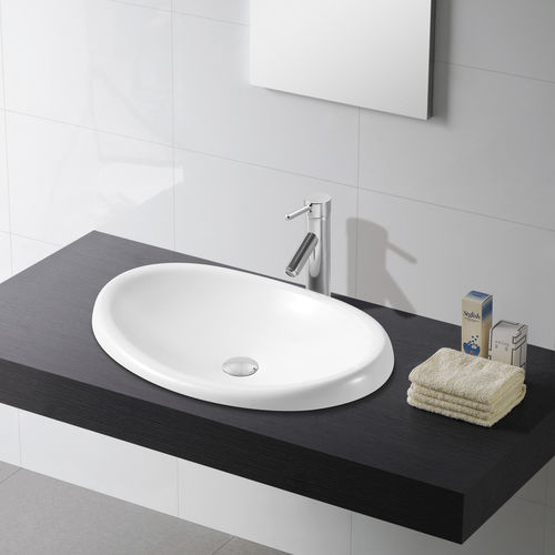 Lavabo encastrable - ELLIPSE - Bath Collection S.L. - de porcelana / ovalado / contemporáneo