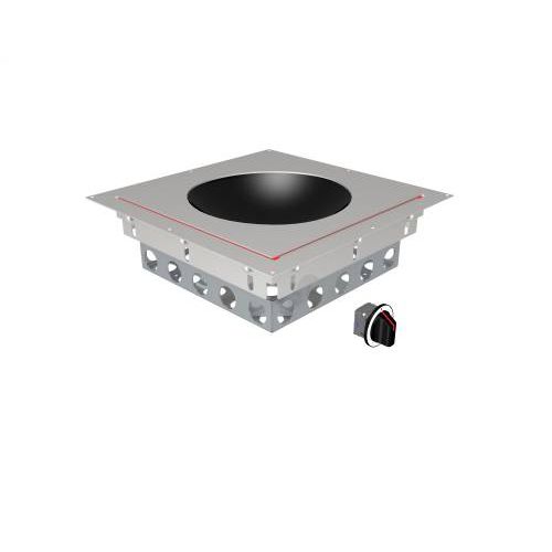 Wok de inducción - MS-I-POWER 300 E - MENU SYSTEM AG - profesional / 1 fuego / empotrable