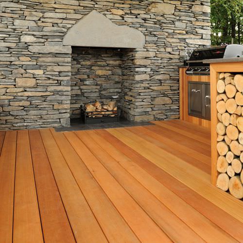 Tarima de exterior de madera maciza - WESTERN CLEAR. - Silva Timber Products  - de madera