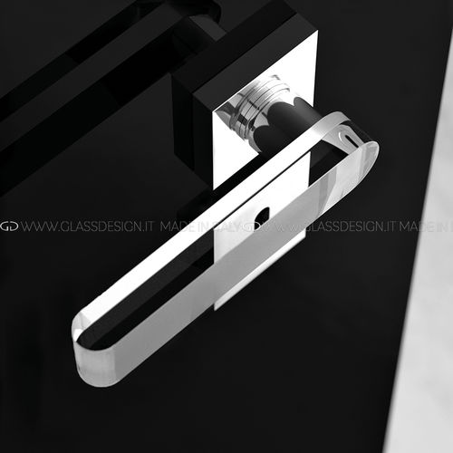 Tirador de puerta - Round Home - GLASS DESIGN Srl - de latón / de cristal / contemporáneo