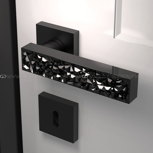 Tirador de puerta - Kymi Ice Home - GLASS DESIGN Srl - de latón / de cristal / contemporáneo