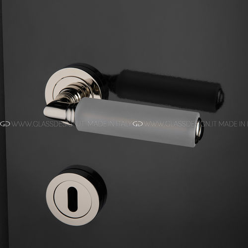 Tirador de puerta - kikka Krystal - GLASS DESIGN Srl - de latón / de cristal / contemporáneo