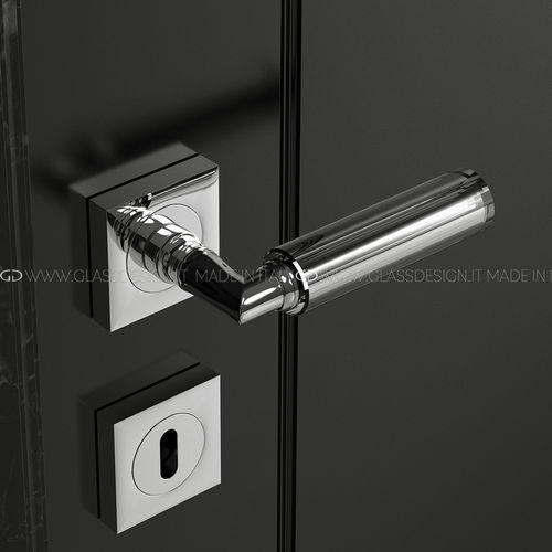 Tirador de puerta - Kikka Krystal Home - GLASS DESIGN Srl - de latón / de cristal / contemporáneo