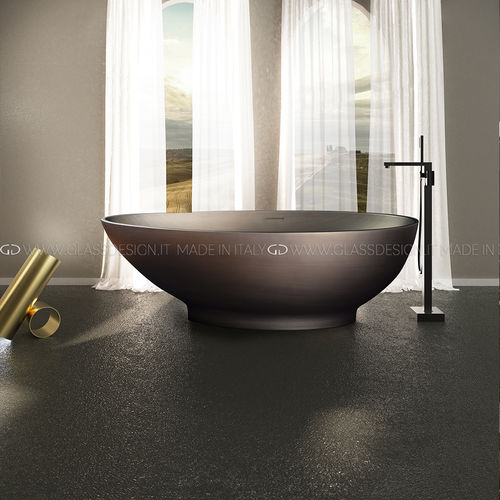 Bañera ovalada KOOL STYLE GLASS DESIGN Srl en isla / para