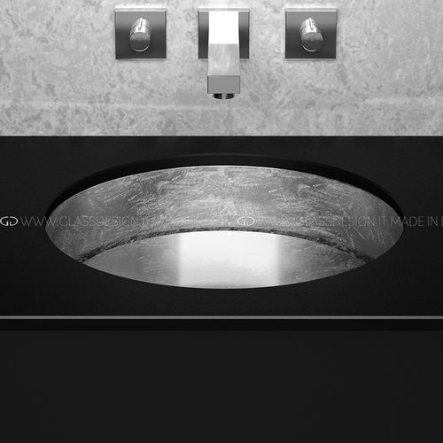 Lavabo bajo encimera - Rho Lux Sotto - GLASS DESIGN Srl - de Pert® / redondo / sin orificio