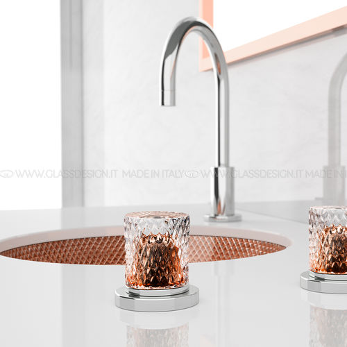 Lavabo bajo encimera - Ramada Lux Sotto - GLASS DESIGN Srl - de cristal / redondo / sin orificio