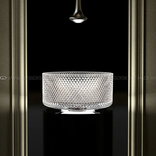 Lavabo sobre mueble - Villa / Villa Lux - GLASS DESIGN Srl - de cristal / redondo / sin orificio