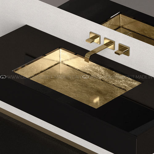 Lavabo bajo encimera - Blade Lux / Blade Lux Sotto - GLASS DESIGN Srl - de Pert® / rectangular / sin orificio