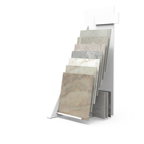 Expositor de azulejos de metal - BT028 series - BORA CELIK - a una cara / de panel / para comercio