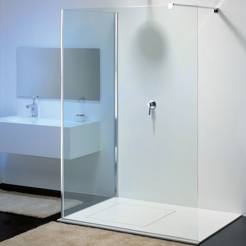 Cabina de ducha de obra - MR-2 - PROVEX - de vidrio / con puerta abatible / rectangular