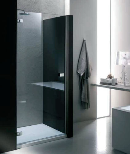 Cabina de ducha de vidrio - XN + XB - PROVEX - de aluminio / con puerta abatible / rectangular