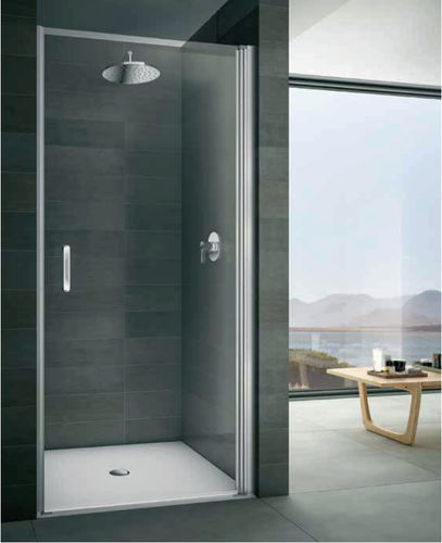 Cabina de ducha de vidrio - LN + LB - PROVEX - con puerta batiente / rectangular / vidrio transparente