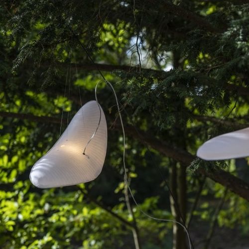 Lámpara suspendida - L'OISEAU PERCHÉ - CÉLINE WRIGHT  - de papel japonés / contemporánea / con cable