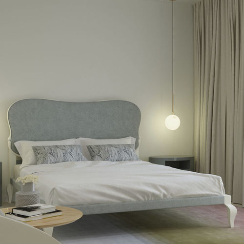 Cama de matrimonio - Deluxe - Jetclass - vintage / tapizada / con cabecero tapizado