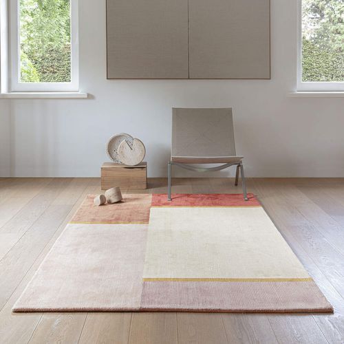 Alfombra contemporánea - UNITE - LIGNE PURE - con motivos decorativos / de viscosa / rectangular