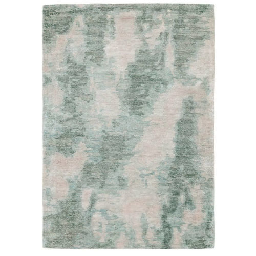Alfombra contemporánea - ERODE - LIGNE PURE - con motivos decorativos / de lana / de seda