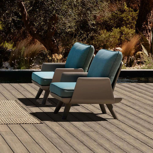 Sillón contemporáneo - SAMURAI - Myyour - de tejido / de madera / con cojín amovible