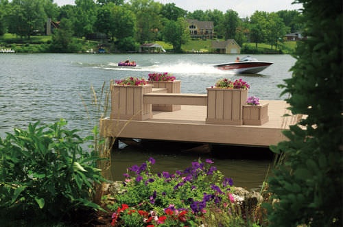 Tarima de exterior de composite - DOCKSIDER® - TimberTech® - de madera maciza / aspecto madera / para el sector profesional