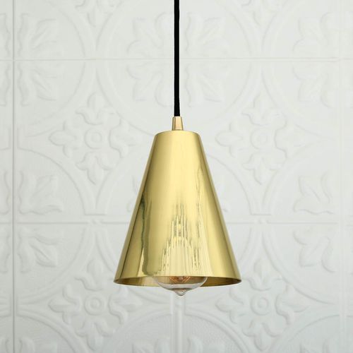 Lámpara suspendida - MOYA  - Mullan Lighting - de latón pulido / contemporánea / con cable