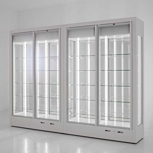 Vitrina refrigerada armario - ISLANDZERO TWO SIDED - CIAM S.P.A. - para comercio / de metal / con puerta abatible