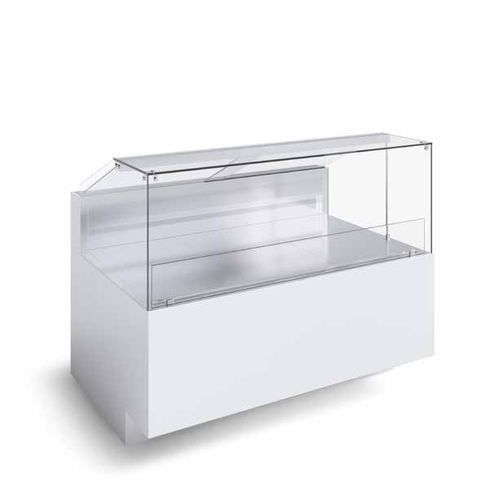 Vitrina refrigerada mostrador - 6040 P10 M R4 H1200 - CIAM S.P.A. - para carnicería / de aluminio / de acero inoxidable