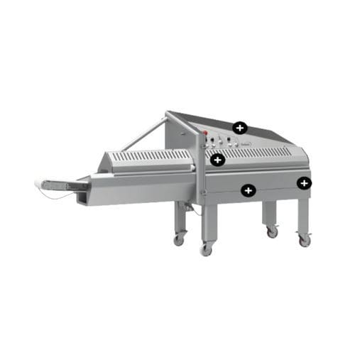 Cutter profesional - ICONE 1100 WITH BAND - DADAUX SAS - automático / trituradora / de carne
