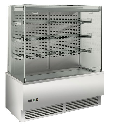 Vitrina refrigerada de estantes - Wall Display Case - EMAINOX SRL - para comercio / para restaurante / de acero inoxidable