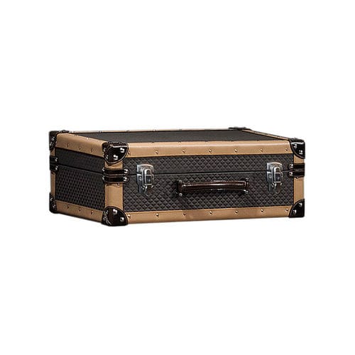 Caja de almacenamiento de cuero - TRAVELER - Colección Alexandra - con tapa