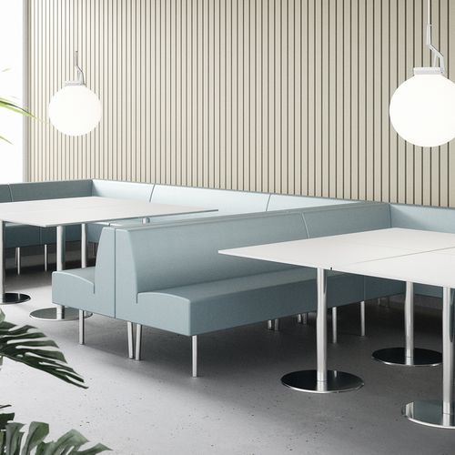 Banqueta modular - TERMINUS - SEGIS - contemporánea / de tejido / de cuero artificial