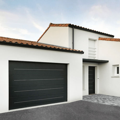 Puerta de garaje seccional - La Toulousaine - corredera vertical / de