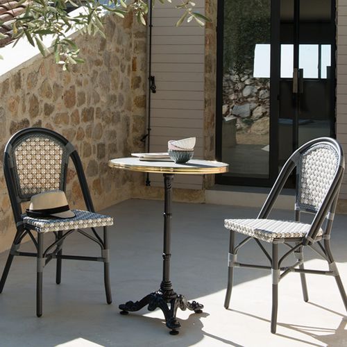 Silla de restaurante clásica - DEMOISELLE - VLAEMYNCK - para terraza / de interior / de mimbre