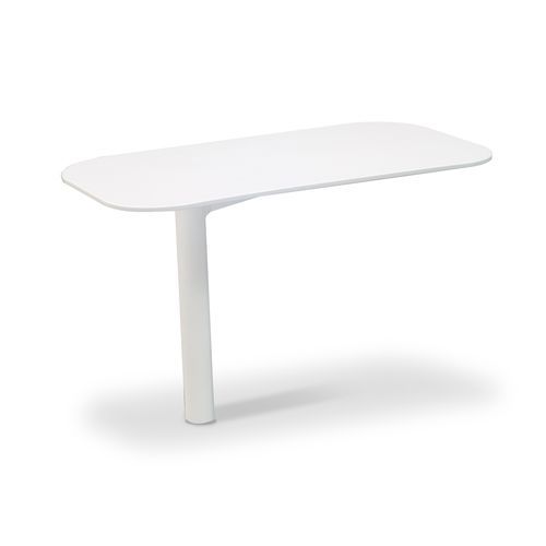Mesita auxiliar contemporánea - RIVAGE - VLAEMYNCK - de aluminio / con base de aluminio / rectangular