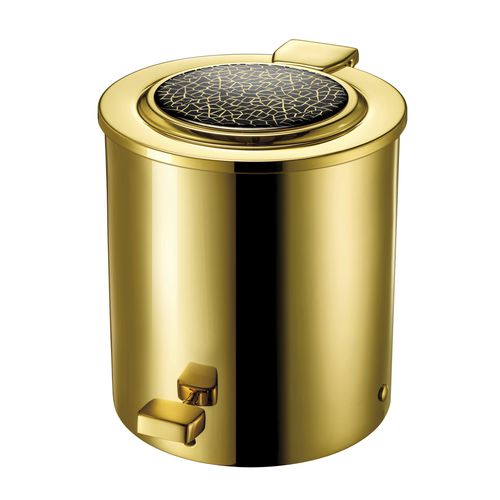 Cubo de basura de baño - 89100 - Windisch S.A. - de latón / de cristal