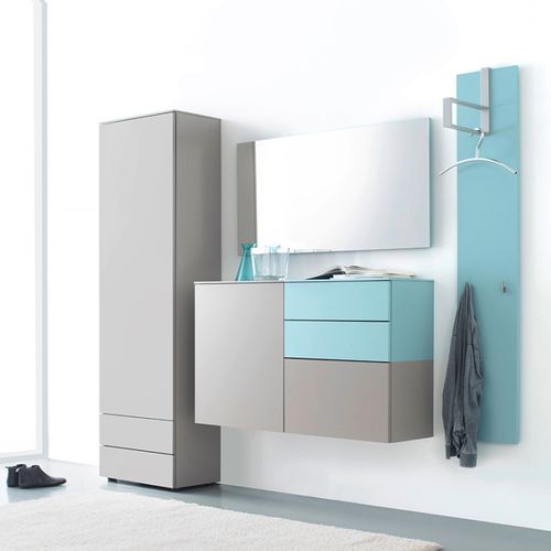 Mueble de entrada contemporáneo - TED 3  - Sudbrock - de pared / de madera / con espejo