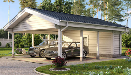 Cubierta para aparcamiento de madera maciza - SKYLARK - Preloc oy Ltd