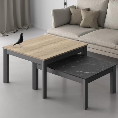 Mesa nido contemporánea - MINI MULTIPLUS - Cancio - de vidrio / de cerámica / de material laminado