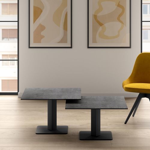 Mesa de centro contemporánea - IBERO - Cancio - de vidrio / de cerámica / de material laminado