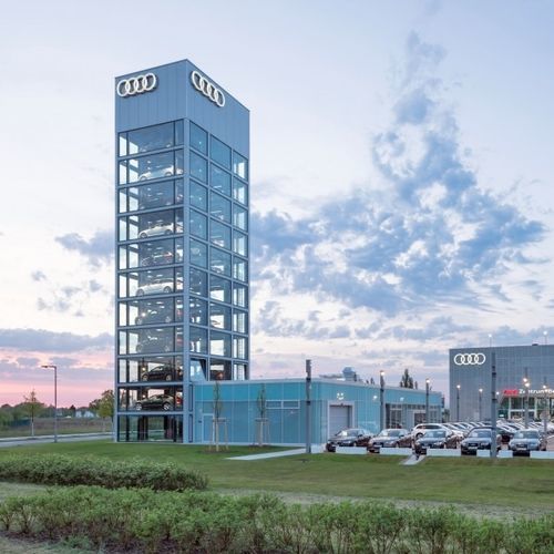 Sistema de aparcamiento con plataforma - Tower  - Nussbaum Parking - ascensor